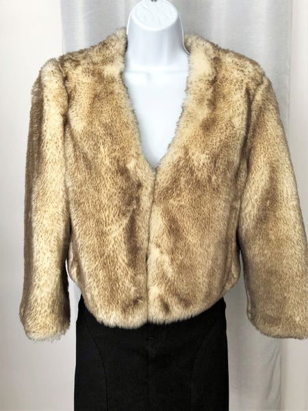 Idra Anthropologie Size 12 Faux Fur Coat