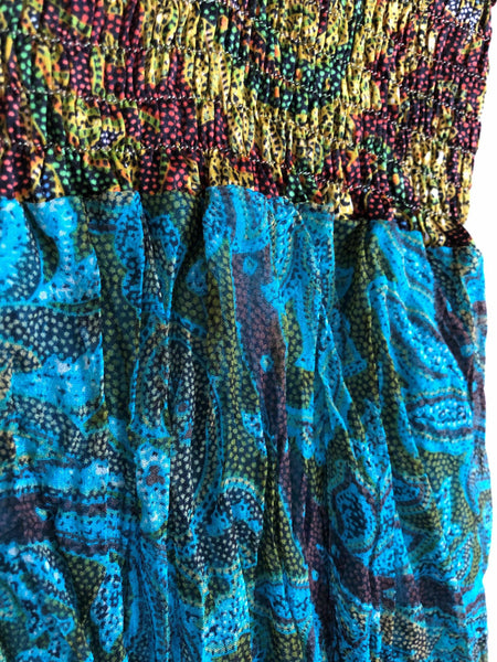 Hale Bob Size Small Teal Paisley Silk Tank - CLEARANCE