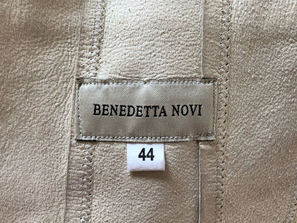 Benedetta Novi MEDIUM Vintage Ivory Leather Jacket - RARE!