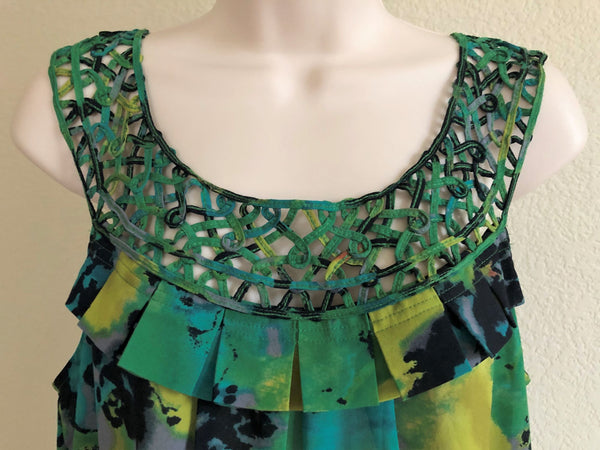 Odille Anthropologie Size 12 Green Top - CLEARANCE