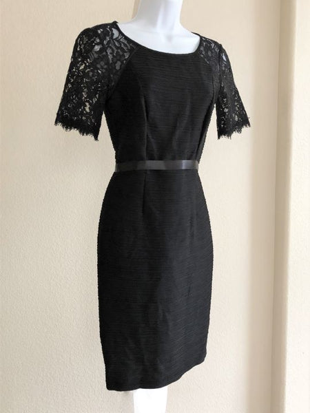 Maeve Anthropologie SMALL Seraphima Black Dress