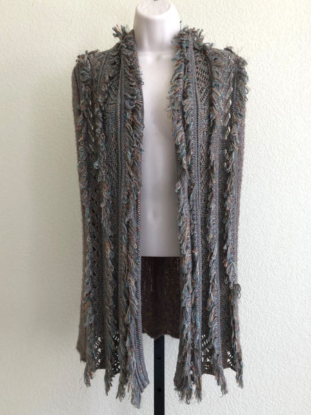 Cecilia Prado for Anthropologie SMALL Cardigan Vest