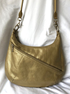 Hobo International Gold Leather Cross Body