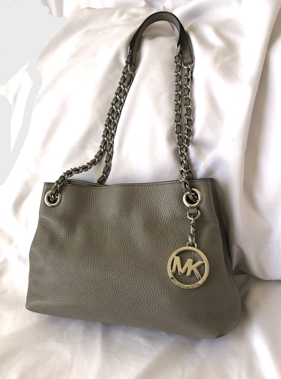 MICHAEL Michael Kors Gray Leather Bag