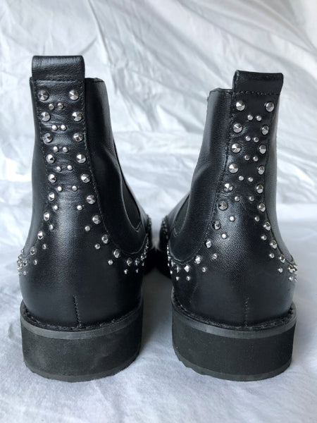 Michael Kors Size 7.5 Black Studded Ankle Booties