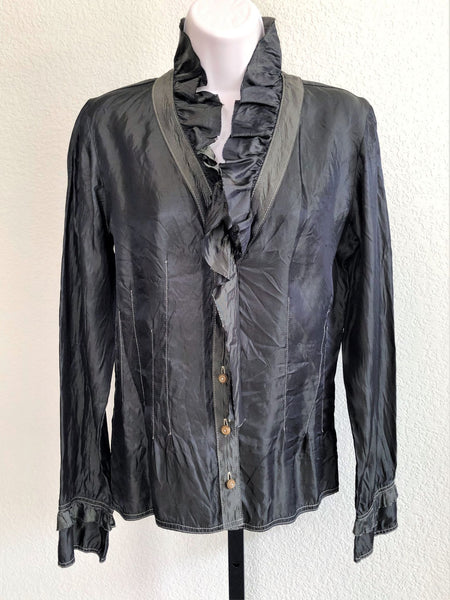 Neesh by D.A.R. Anthropologie SMALL Olive Top - CLEARANCE