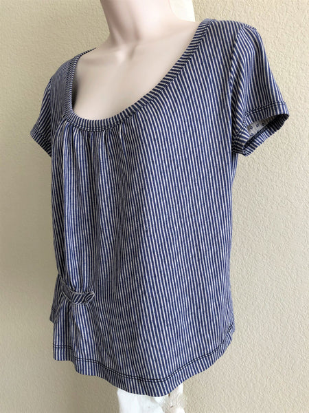 Alexandre Herchcovitch Size Large Blue Stripe Top