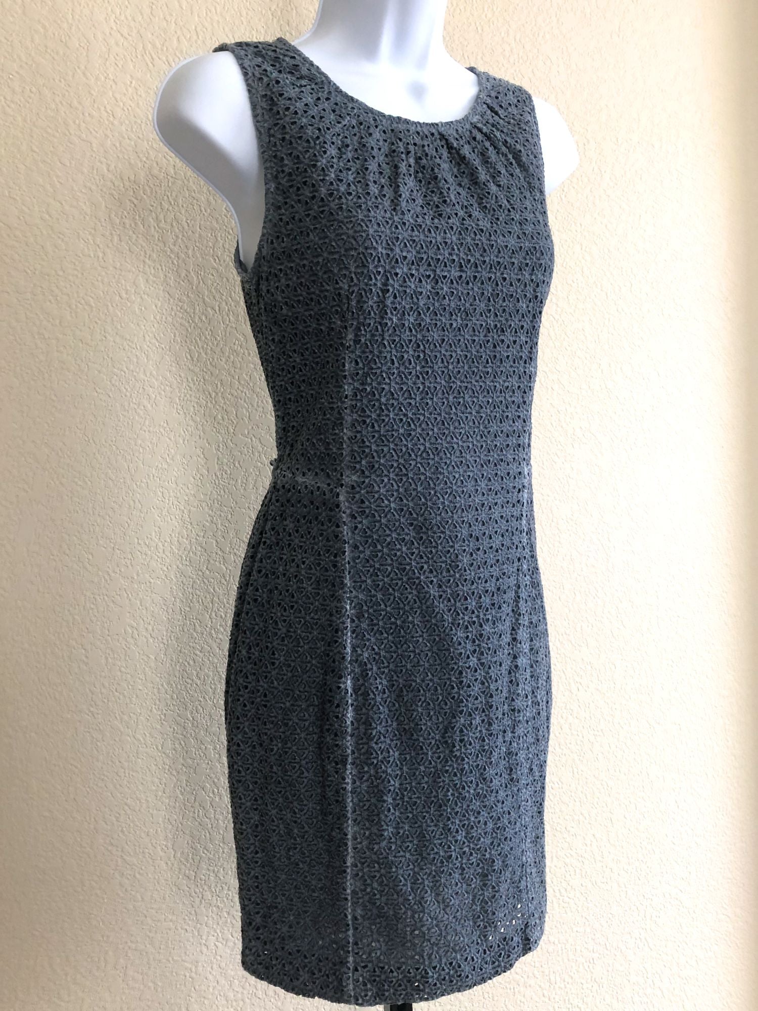 Michael Kors Size 2 Blue Eyelet Lace Dress - CLEARANCE