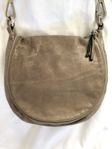 Sundance Gray Leather Cross Body Bag