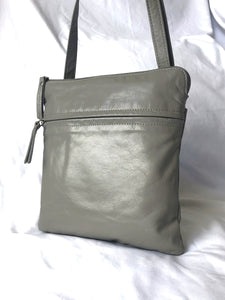 Latico Gray Leather Cross Body