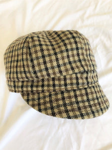 Goorin XS Tan Tweed Checked Cap