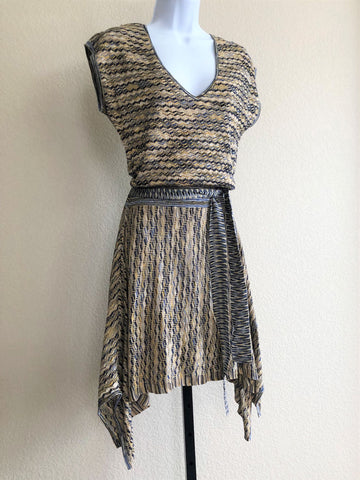 BCBGMaxazria SMALL Serena - NEW - Silk Blend Knit Dress