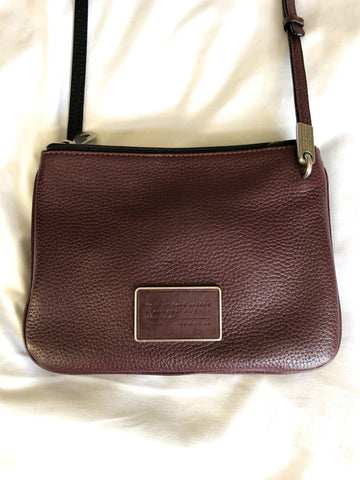 MARC by Marc Jacobs Burgundy Ligero Double Zip Cross Body