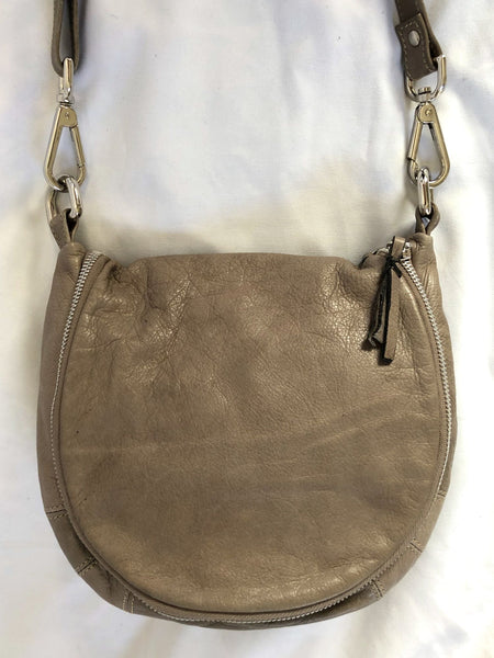 Sundance Gray Leather Cross Body Bag