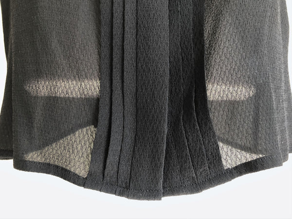 ESCADA LARGE Black Sheer Silk Tank Top