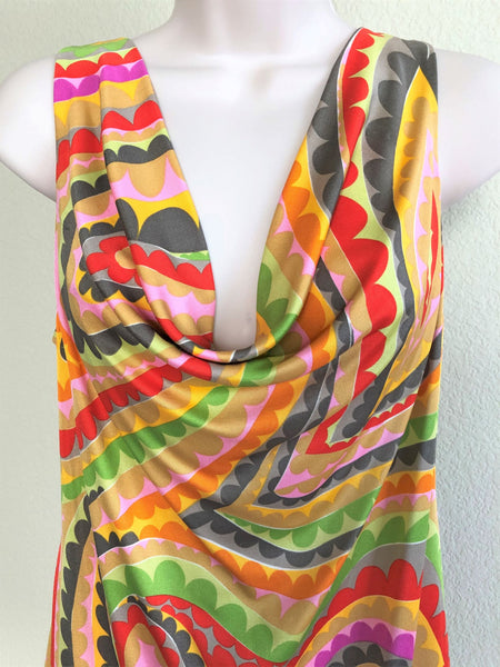 Trina Turk Size Large Multi-Color Silk Top