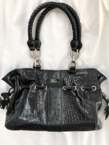 Isabella Adams Black Leather Bag