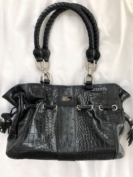 Isabella Adams Black Leather Bag - CLEARANCE