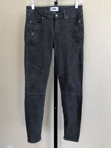 Paige Size 2 Gray Moto Jeans