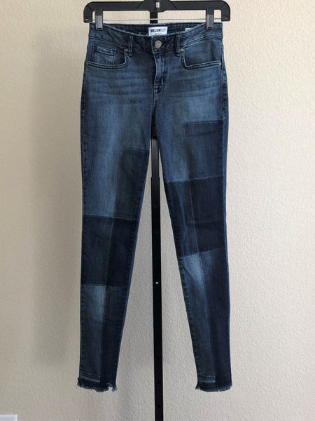 William Rast Size 0 Perfect Skinny Patchwork Jeans