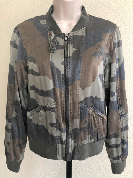 Marrakech Anthropologie SMALL Satin Camo Jacket