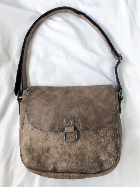 Jack Georges Taupe Leather Cross Body