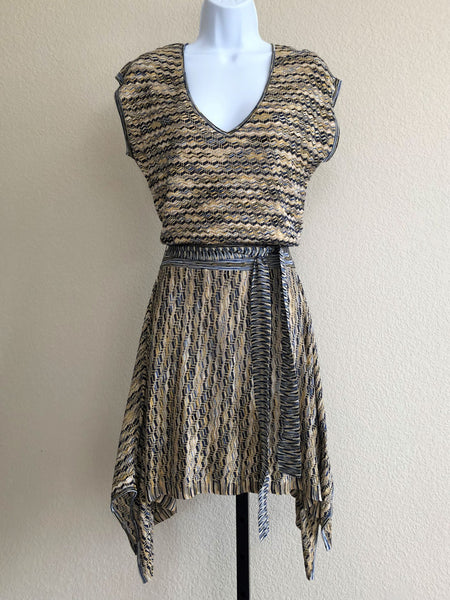 BCBGMaxazria NEW SMALL Serena Silk Blend Knit Dress