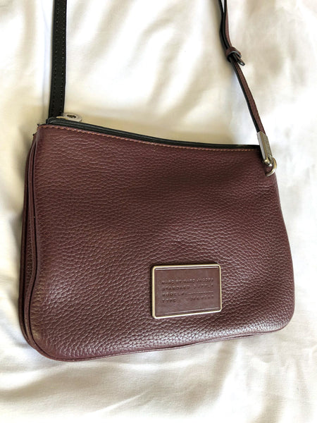 MARC by Marc Jacobs Burgundy Ligero Double Zip Cross Body