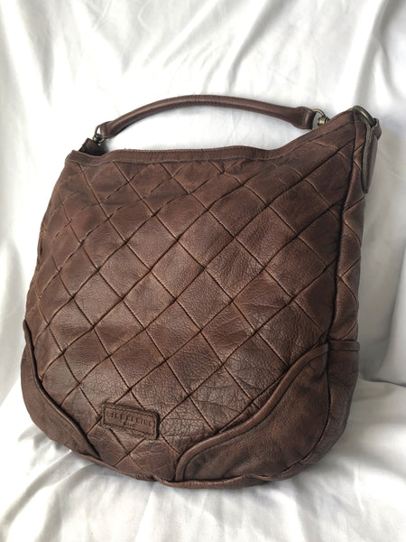 Liebeskind Brown Leather Quilted Hobo