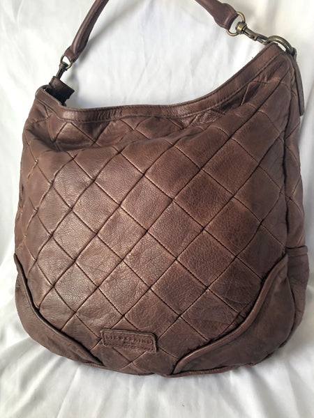 Liebeskind Brown Leather Quilted Hobo