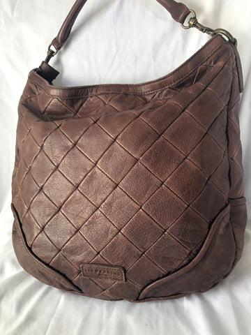 Liebeskind Brown Leather Quilted Hobo