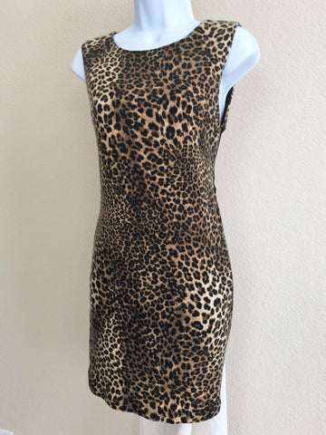 Alice + Olivia Size Small Leopard Print Dress