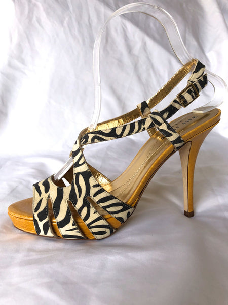 Kate Spade Size 6.5 Zebra Print Heels