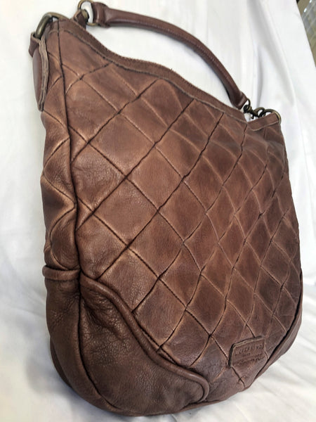 Liebeskind Brown Leather Quilted Hobo