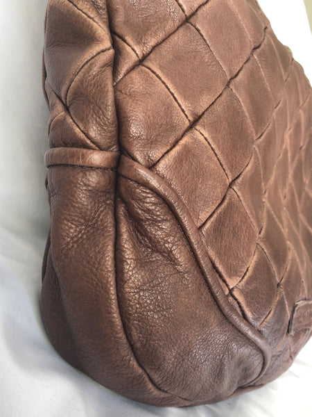 Liebeskind Brown Leather Quilted Hobo