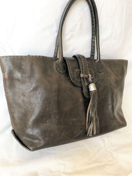 Carla Mancini Brown Leather Tote - CLEARANCE