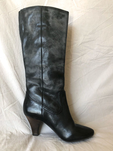 Frye Size 5.5 Dannika Campus Black Boots