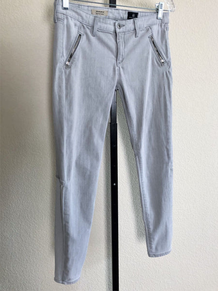 AG Size 6 Gray Moto Jeans