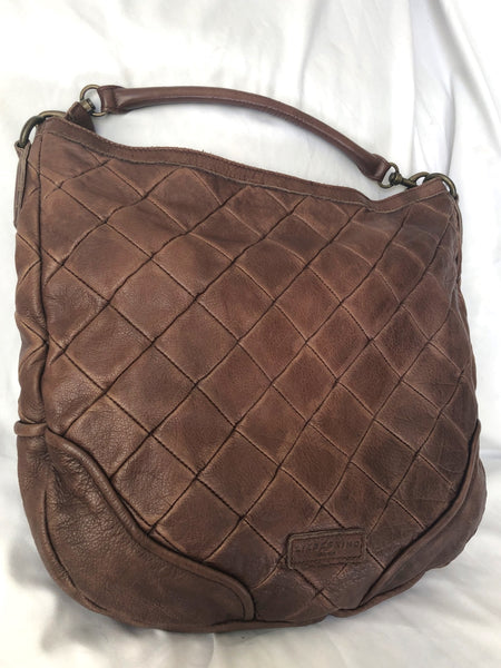 Liebeskind Brown Leather Quilted Hobo