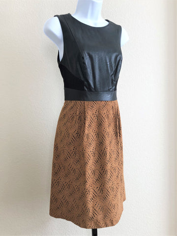 Phoebe Couture Size 2 Black and Rust Dress