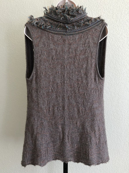 Cecilia Prado for Anthropologie SMALL Cardigan Vest - CLEARANCE