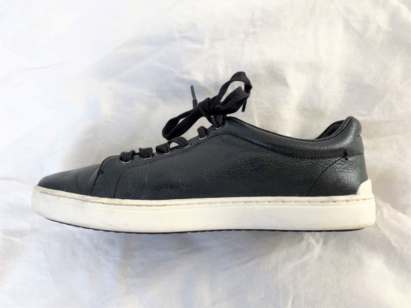 Rag & Bone Size 6 Kent Black Leather Sneakers