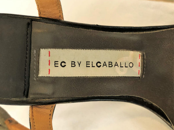 El Caballo Size 5.5 Blue Sandals