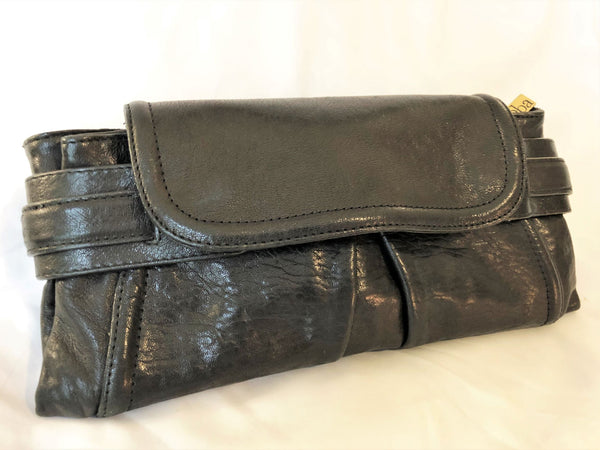 Kooba Black Leather Clutch Bag