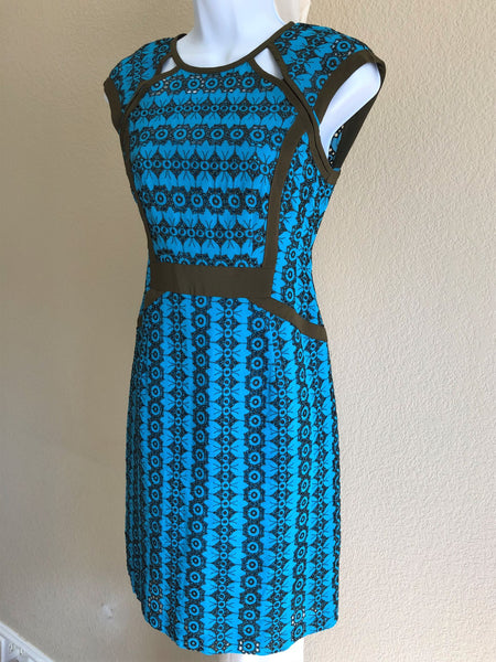 Nanette Lepore Size 2 Castille Blue Lace Dress