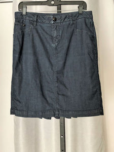 Level 99 Anthropologie Size 8 Blue Denim Skirt