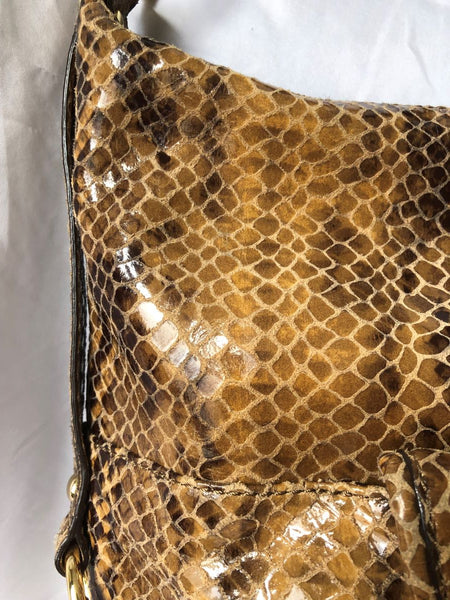 Michael Kors Tan Snakeskin Bag