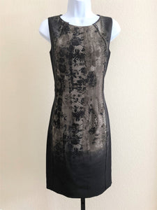Tahari Size 2 Brown Floral Silk Dress - CLEARANCE