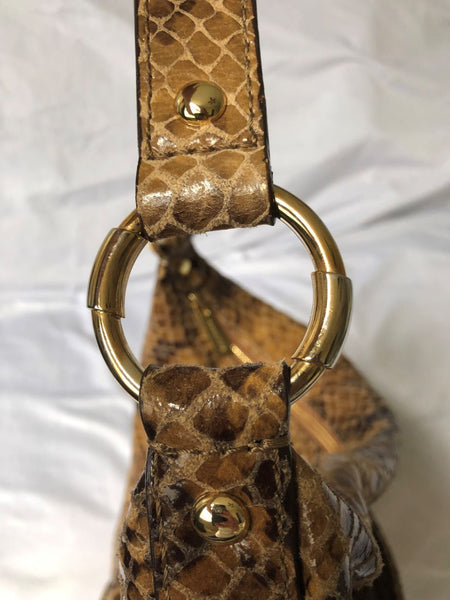 Michael Kors Tan Snakeskin Bag