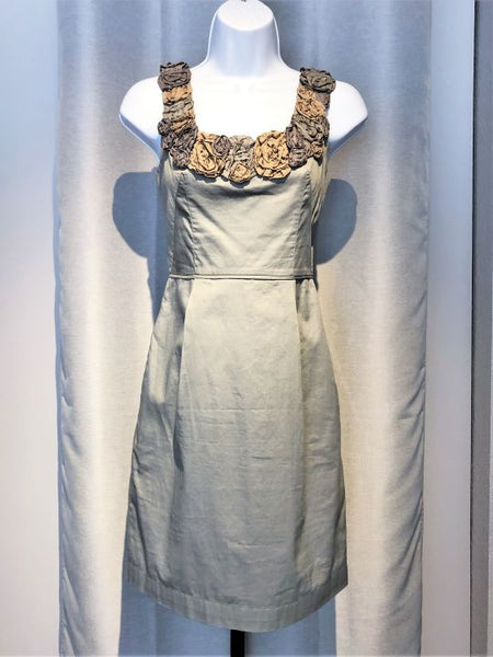 Yoana Baraschi Anthropologie Size 0 In the Wings Gray Dress